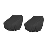 Maxbell 2 Pieces Boat Seat Covers Waterproof Easy Installation Heavy Duty Protectors Black