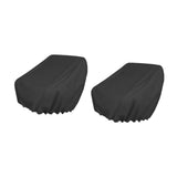 Maxbell 2 Pieces Boat Seat Covers Waterproof Easy Installation Heavy Duty Protectors Black