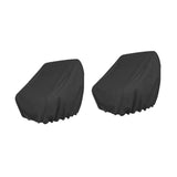 Maxbell 2 Pieces Boat Seat Covers Waterproof Easy Installation Heavy Duty Protectors Black