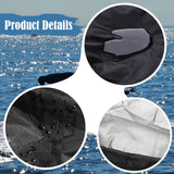 Maxbell 2 Pieces Boat Seat Covers Waterproof Easy Installation Heavy Duty Protectors Black