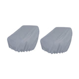 Maxbell 2 Pieces Boat Seat Covers Waterproof Easy Installation Heavy Duty Protectors Gray