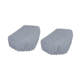 Maxbell 2 Pieces Boat Seat Covers Waterproof Easy Installation Heavy Duty Protectors Gray