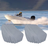 Maxbell 2 Pieces Boat Seat Covers Waterproof Easy Installation Heavy Duty Protectors Gray