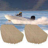 Maxbell 2 Pieces Boat Seat Covers Waterproof Easy Installation Heavy Duty Protectors Khaki