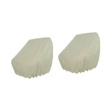 Maxbell 2 Pieces Boat Seat Covers Waterproof Easy Installation Heavy Duty Protectors Apricot Color