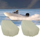 Maxbell 2 Pieces Boat Seat Covers Waterproof Easy Installation Heavy Duty Protectors Apricot Color