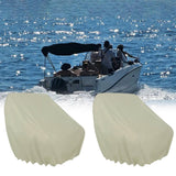 Maxbell 2 Pieces Boat Seat Covers Waterproof Easy Installation Heavy Duty Protectors Apricot Color