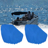 Maxbell 2 Pieces Boat Seat Covers Waterproof Easy Installation Heavy Duty Protectors Blue