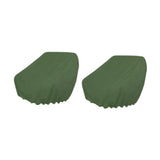 Maxbell 2 Pieces Boat Seat Covers Waterproof Easy Installation Heavy Duty Protectors Green