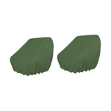 Maxbell 2 Pieces Boat Seat Covers Waterproof Easy Installation Heavy Duty Protectors Green