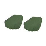 Maxbell 2 Pieces Boat Seat Covers Waterproof Easy Installation Heavy Duty Protectors Green