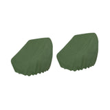 Maxbell 2 Pieces Boat Seat Covers Waterproof Easy Installation Heavy Duty Protectors Green