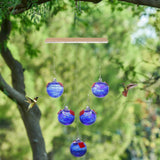 Maxbell Hanging Bird Feeder Attracting Birds Women Men Wind Chime Hummingbird Feeder Deep Blue
