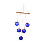 Maxbell Hanging Bird Feeder Attracting Birds Women Men Wind Chime Hummingbird Feeder Deep Blue