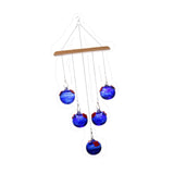 Maxbell Hanging Bird Feeder Attracting Birds Women Men Wind Chime Hummingbird Feeder Deep Blue