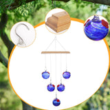 Maxbell Hanging Bird Feeder Attracting Birds Women Men Wind Chime Hummingbird Feeder Deep Blue