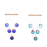 Maxbell Hanging Bird Feeder Attracting Birds Women Men Wind Chime Hummingbird Feeder Deep Blue