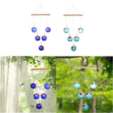 Maxbell Hanging Bird Feeder Attracting Birds Women Men Wind Chime Hummingbird Feeder Deep Blue
