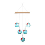 Maxbell Hanging Bird Feeder Attracting Birds Women Men Wind Chime Hummingbird Feeder Light Blue