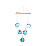 Maxbell Hanging Bird Feeder Attracting Birds Women Men Wind Chime Hummingbird Feeder Light Blue