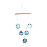 Maxbell Hanging Bird Feeder Attracting Birds Women Men Wind Chime Hummingbird Feeder Light Blue