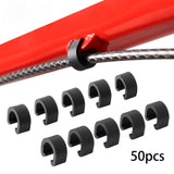 Maxbell 50x Bike C Clip Clamps Repairing Tools Replacement Gear Shift Line Fasteners