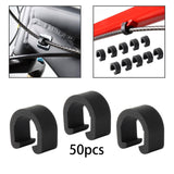 Maxbell 50x Bike C Clip Clamps Repairing Tools Replacement Gear Shift Line Fasteners