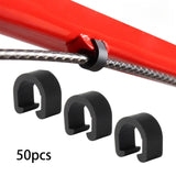 Maxbell 50x Bike C Clip Clamps Repairing Tools Replacement Gear Shift Line Fasteners