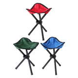 Maxbell Camping Folding Tripod Stool Foldable Triangle Chair for Camp Travel Walking Red