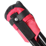 Maxbell Camping Folding Tripod Stool Foldable Triangle Chair for Camp Travel Walking Red