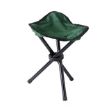 Maxbell Camping Folding Tripod Stool Foldable Triangle Chair for Camp Travel Walking Green