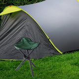 Maxbell Camping Folding Tripod Stool Foldable Triangle Chair for Camp Travel Walking Green