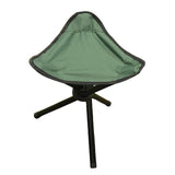 Maxbell Camping Folding Tripod Stool Foldable Triangle Chair for Camp Travel Walking Green