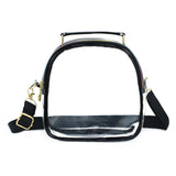 Maxbell Crossbody Bag Adjustable Strap Outdoor Slings Bags for Towel Skincare Makeup Black