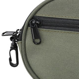 Maxbell Fishing Line Storage Bag Round Compact Fishing Reel Case for Dad Men Husband Green