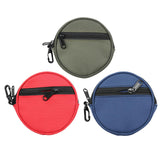Maxbell Fishing Line Storage Bag Round Compact Fishing Reel Case for Dad Men Husband Green