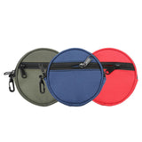 Maxbell Fishing Line Storage Bag Round Compact Fishing Reel Case for Dad Men Husband Green
