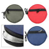 Maxbell Fishing Line Storage Bag Round Compact Fishing Reel Case for Dad Men Husband Green