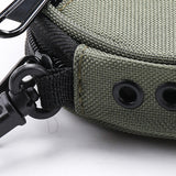 Maxbell Fishing Line Storage Bag Round Compact Fishing Reel Case for Dad Men Husband Green