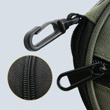 Maxbell Fishing Line Storage Bag Round Compact Fishing Reel Case for Dad Men Husband Green