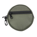 Maxbell Fishing Line Storage Bag Round Compact Fishing Reel Case for Dad Men Husband Green