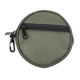 Maxbell Fishing Line Storage Bag Round Compact Fishing Reel Case for Dad Men Husband Green