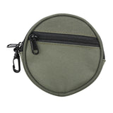 Maxbell Fishing Line Storage Bag Round Compact Fishing Reel Case for Dad Men Husband Green