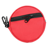 Maxbell Fishing Line Storage Bag Round Compact Fishing Reel Case for Dad Men Husband Red