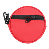 Maxbell Fishing Line Storage Bag Round Compact Fishing Reel Case for Dad Men Husband Red