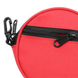 Maxbell Fishing Line Storage Bag Round Compact Fishing Reel Case for Dad Men Husband Red