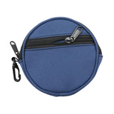 Maxbell Fishing Line Storage Bag Round Compact Fishing Reel Case for Dad Men Husband Blue