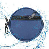 Maxbell Fishing Line Storage Bag Round Compact Fishing Reel Case for Dad Men Husband Blue
