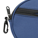 Maxbell Fishing Line Storage Bag Round Compact Fishing Reel Case for Dad Men Husband Blue