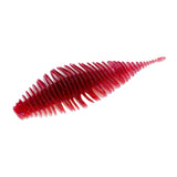 Maxbell Soft Fishing Lure Worm Grub Maggots Lure for Trout Bass Freshwater Saltwater Red White
